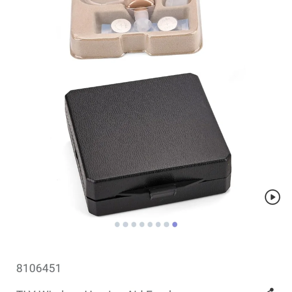 Beige Hearing Aid with Soft TPE Ear Hook